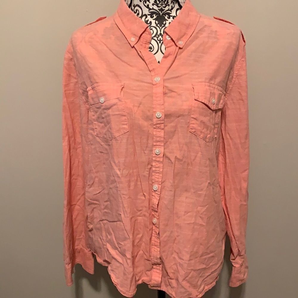 Chico’s Juniors Button Down Collar Shirt Size 3